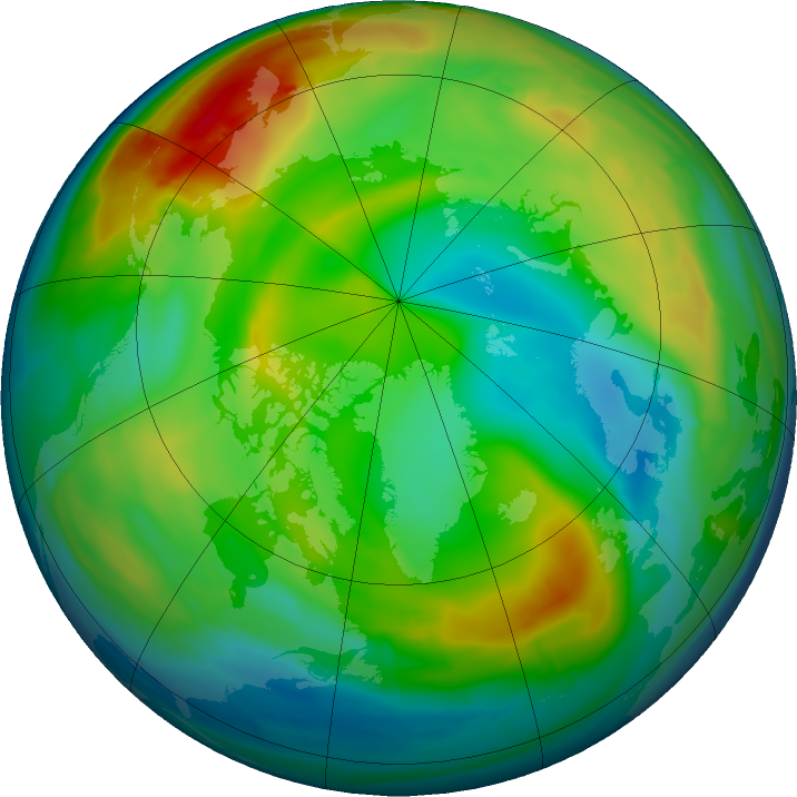 Arctic ozone map for 30 December 2015